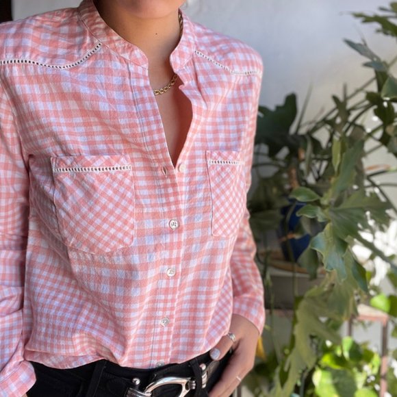 Johnny Cotton | NWT Pink Gingham Checkered Shirt - Picture 4 of 8